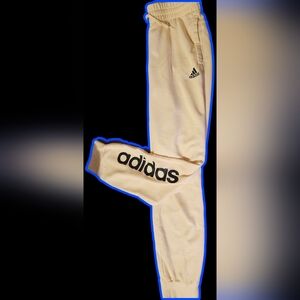 Adidas Cream Joggers And Athleta Green And Off White Capri Leggings